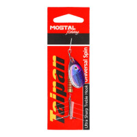 Mostal Taipan Universal Spin Gr. 2 / 5g Silver Blue - Purple 7cm Spinner