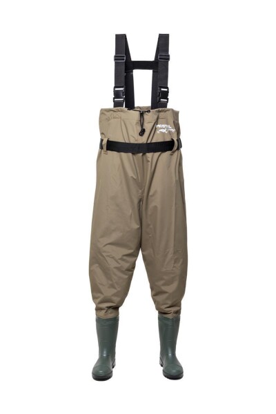 Mostal Angler Wathose Gr. 39 wasserdicht & robust mit Stiefeln