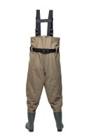 Mostal Angler Wathose Gr. 39 wasserdicht & robust mit Stiefeln