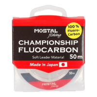 Mostal Championship Fluocarbon 0.28mm 6.2Kg 50m transparent Fluorocarbon Vorfach-Schnur