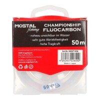 Mostal Championship Fluocarbon 0.28mm 6.2Kg 50m transparent Fluorocarbon Vorfach-Schnur