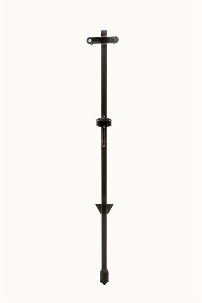 Mostal Welsrutenhalter 95cm Lackierter Stahl Schwarz Rutenständer Wallerrute Brandung