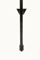 Mostal Welsrutenhalter 95cm Lackierter Stahl Schwarz Rutenständer Wallerrute Brandung