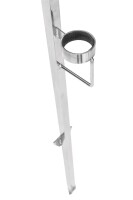 Mostal Welsrutenhalter 95cm Edelstahl Rutenständer Wallerrutenhalter Brandungsfischen