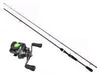 Mostal Taipan Baitcastcombo Zander 2,15m / 8-35g – Rute + Rolle + geflochtene Schnur