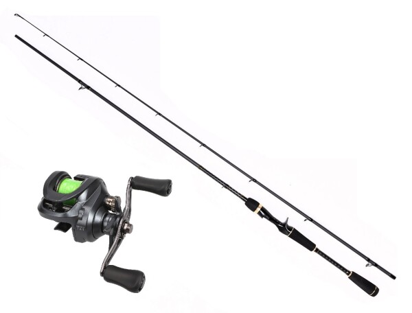 Mostal Taipan Baitcastcombo Hecht 2,15m / 14-42g – Rute + Rolle + geflochtene Schnur