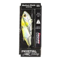 Mostal Medium Blade 55S Wobbler 5,5cm / 18g Metallic Ayu Vibrationsköder
