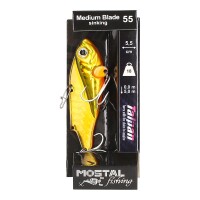 Mostal Medium Blade 55S Wobbler 5,5cm / 18g Metallic Gold Vibrationsköder