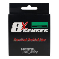 Mostal 8x Senses 300m Green 0,13mm / 8,2kg Geflochtene Schnur