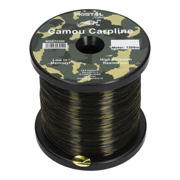 Mostal Camou Carpline 1200m 3000m Monofile Schnur Karpfenangeln